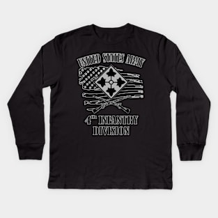 4th Infantry Division Kids Long Sleeve T-Shirt